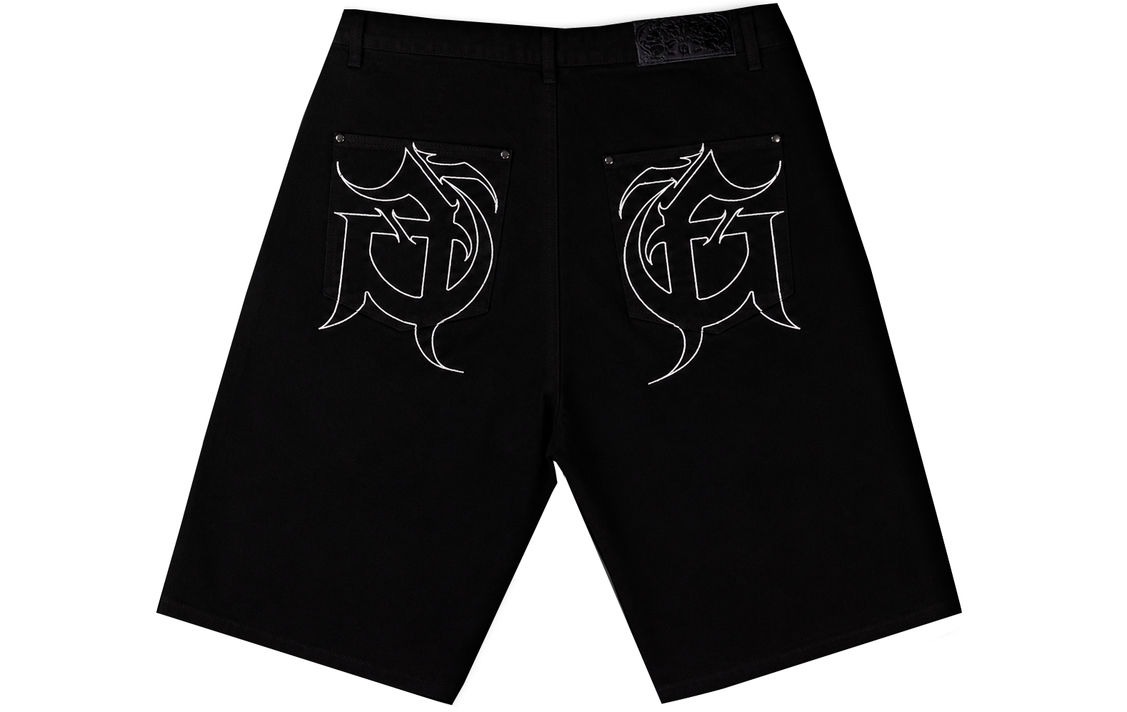 GOTHIC LOGO JORTS BLACK